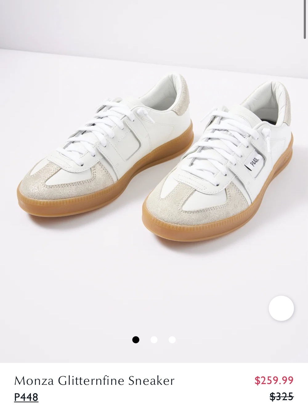 P448 Monza Glitternfine Women’s Sneakers, Size 38